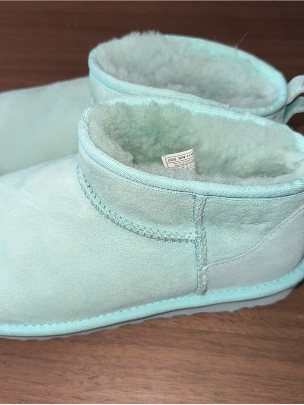 UGG Women’s Mini Boot in Light Aqua